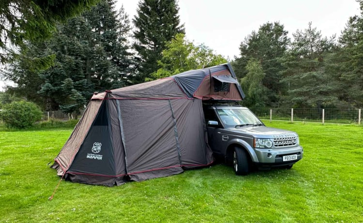 Disco – Land Rover Discovery 4 + Tente de toit iKamper