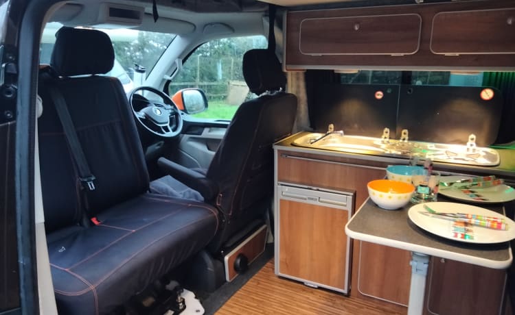 Vinnie – 4 berth Volkswagen Transporter T6 campervan