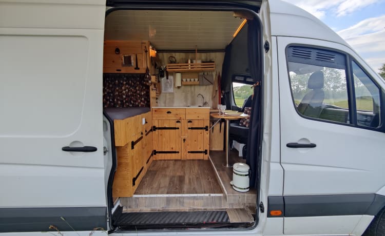 Atmospheric Mercedes-Benz bus camper 2 person "My Benz"