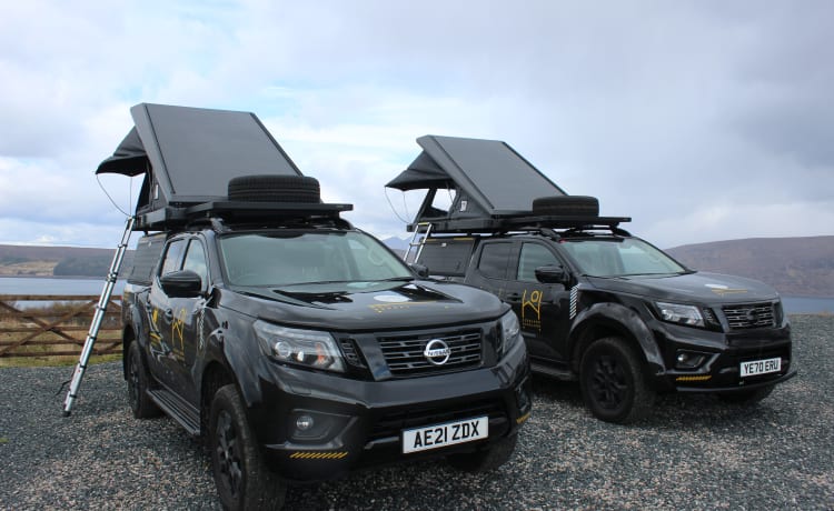 Highland Overland - Shackleton  – Overland Trucks à louer dans les Highlands écossais (aéroport d'Inverness)