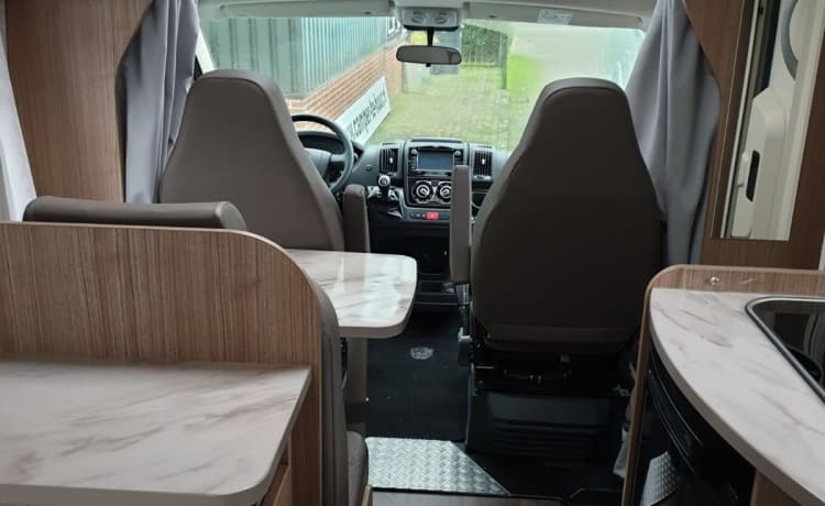 Enjoy our compact and very new luxury motorhome