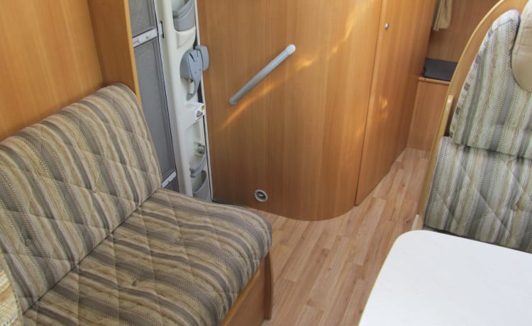 Albert – 4 berth Chausson Welcome Motorhome with a large garage-with deadlocks   