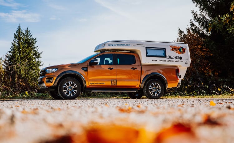 BLOOM – de mini "camping car" 4x4 - 4 seasons gaat overal mee naartoe