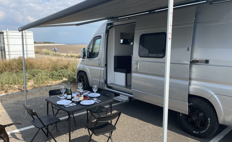 ebikemotorhome – Fiat-camper met 2-3 slaapplaatsen ophalen 11.00 uur inleveren 15.00 uur