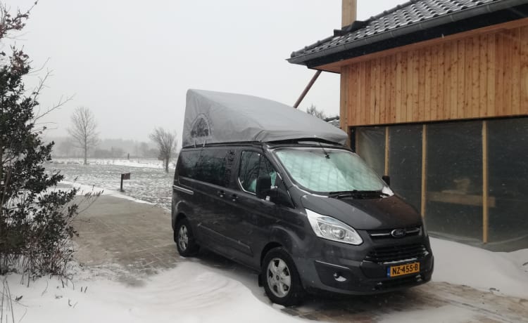 Henry's Ford – leuke buscamper Ford Nugget (4-5 pers), evt. met bustent en fietsendrager!