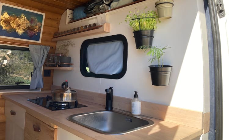 Comfortable off-grid camper for the nature lover