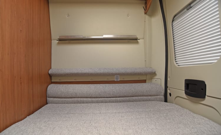 Acer – Delux Campervan with toilet/shower. Sleeps 4 travels 4