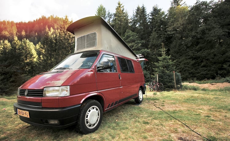 Tough VW T4 California bus ready for adventure!