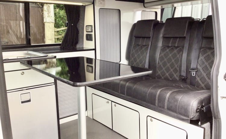 4 berth Volkswagen Transporter Campervan With Pop Top  from 2016