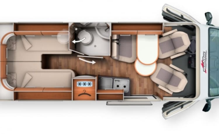 MaliBUS – Malibu Carthago luxe camperbus 2P