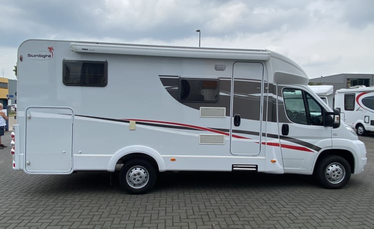 Moderne camper met alle gemakken!  – Sunny side up!