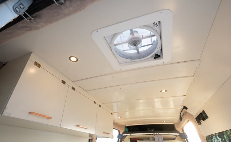 Zonnewijzer – Moderne Full Off-Grid Camperbus met Solar, Nespresso, Oven en meer!