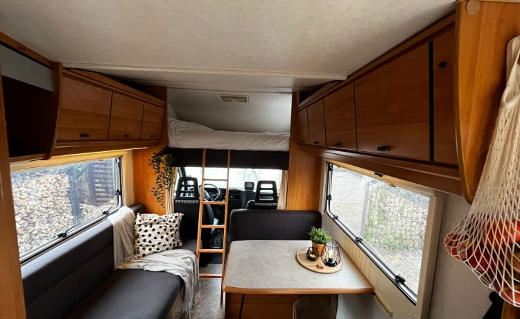 Delightful 4p Fiat Hymer alcove - ready for adventure!