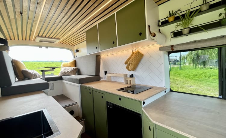 Henry – Beau camping-car accueillant. Parfait pour l'aventurier et le nomade numérique !