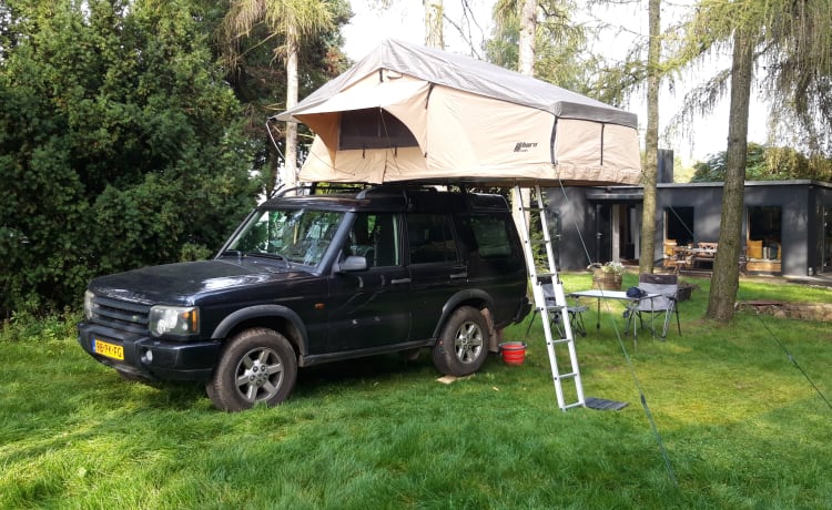 Land Rover Discovery con tenda da tetto!