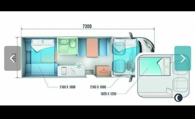 Zadok – 6 berth Roller Team alcove from 2015