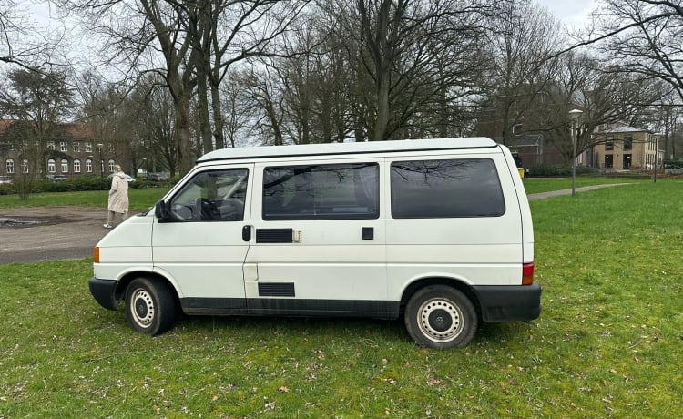 het witte schaap – 4p Volkswagen campervan uit 1997