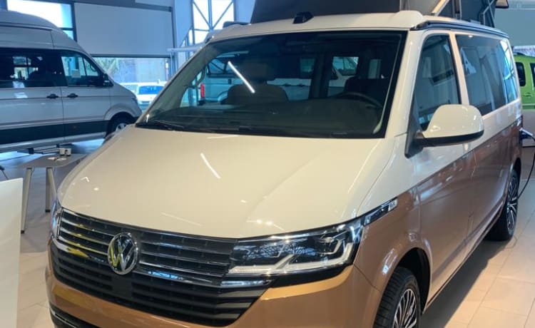 VW California automatic, full option, 2021 with surfboard holder