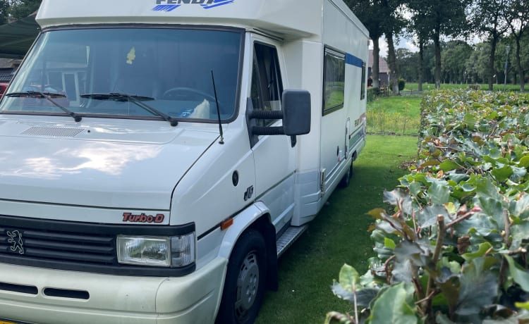 Ons huisje op wielen – Peugeot 4p semi-integrata del 1994