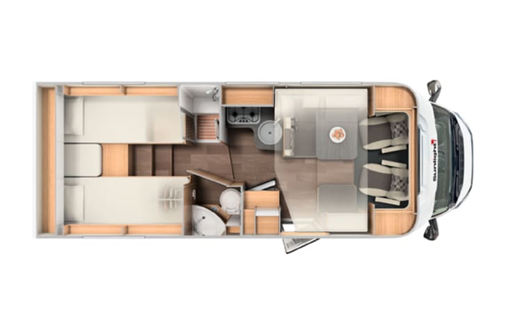 Jack Mobiel – Camper completamente attrezzato da 2 a 5 persone