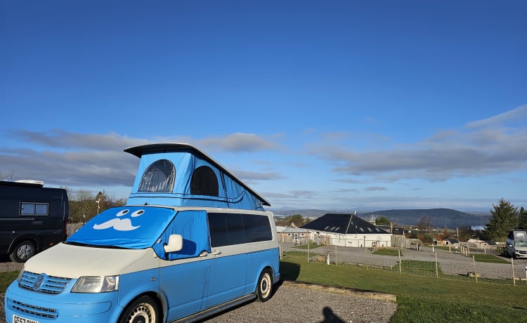 Tracey –  ligplaats Volkswagen campervan uit 2007