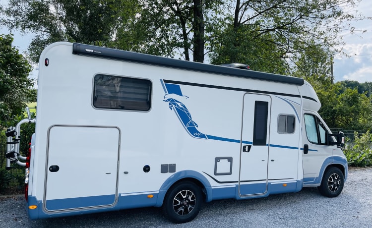 1. DelBi –  Luxus Wohnmobil Bürstner Delfin IT726