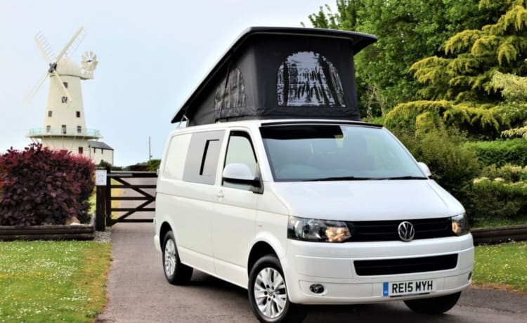 Camping-car VW de luxe au Pays de Galles