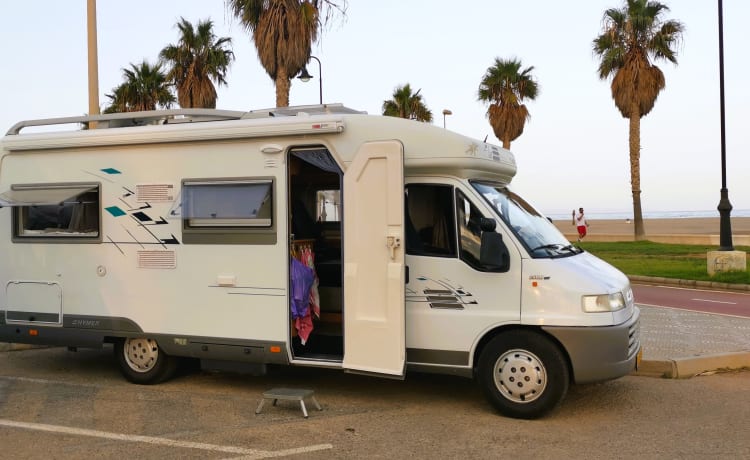 Banjer – 2p Hymer Tramp T654 1998 - peut maintenant être réservé à moindre coût