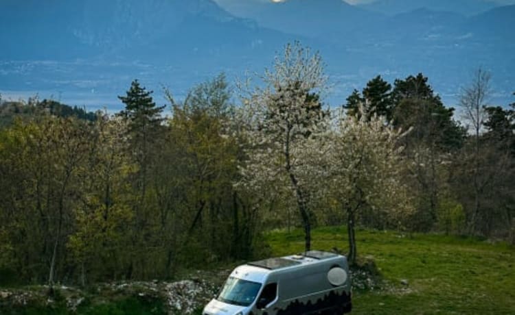 Off-grid campervan 'Flupke' (150hp)