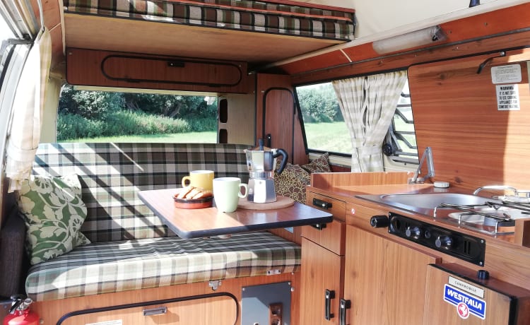 T2 Westfalia uit 1978 – Relax in 70s style.