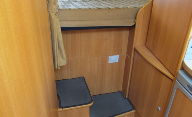 Albert – 4 berth Chausson Welcome Motorhome with a large garage-with deadlocks   