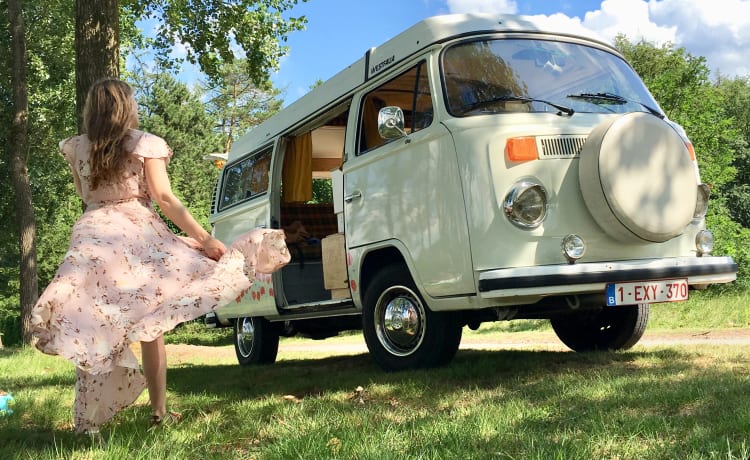 T2B Westy – rent an original hippie bus westfalia camper !!