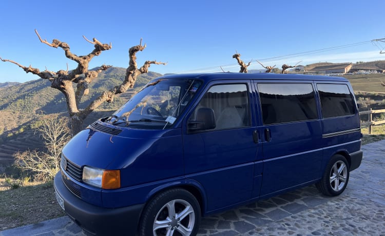 Klassieke Volkswagen T4 met auto en hoogwaardige uitrusting