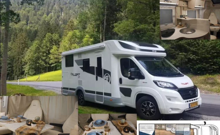 NU NIEUW IN DE VERHUUR – > Bijna nieuwe, Luxe, Complete, Camper voor 2-4p