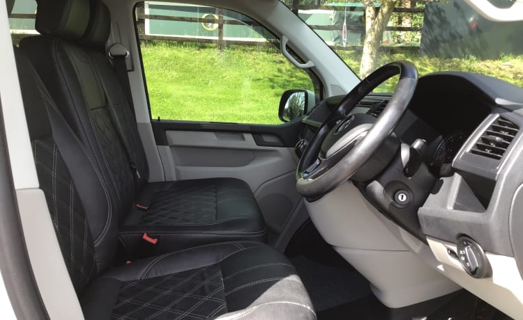 4 berth Volkswagen Transporter Campervan With Pop Top  from 2016