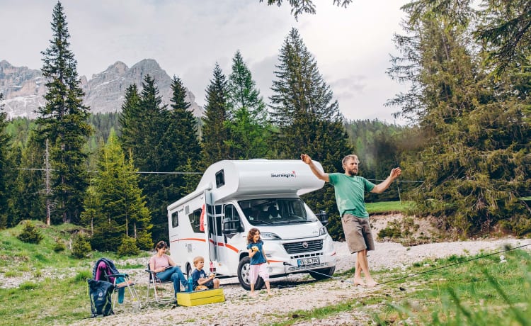 Sunlight A70 – Les nouvelles ! Camping-car familial de luxe Sunlight A68