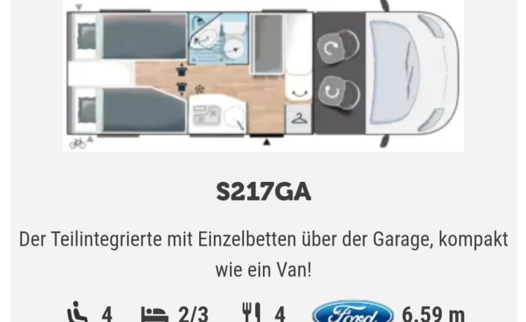 ZEITreise – Challenger S217 GA 'Sport Edition', EZ 2023, adapté à l'hiver