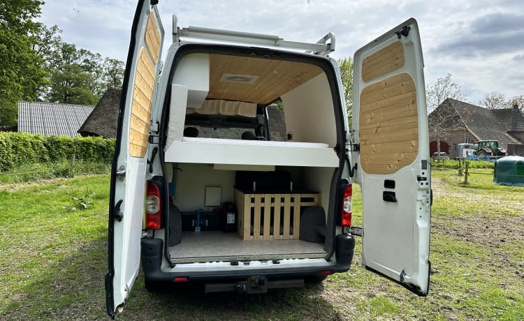 Kimper de Camper – 2p Renault Master mét ventilator en verwarming 