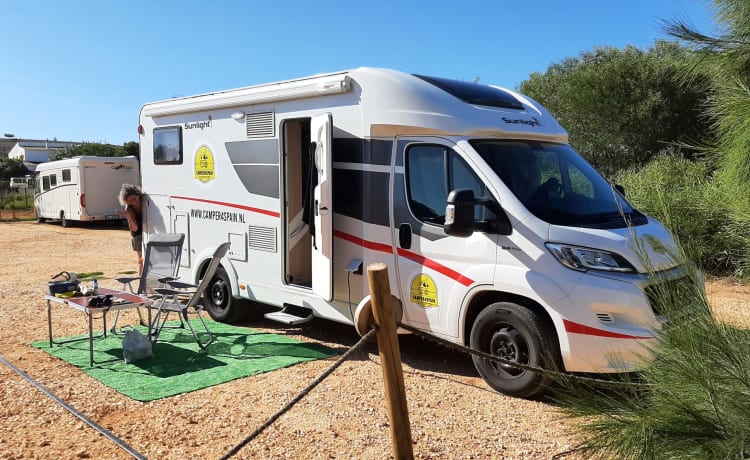 Camper4spain – 4p Sunlight Fiat semi-integrated 2020 Spain, Malaga FLY AND DRIVE