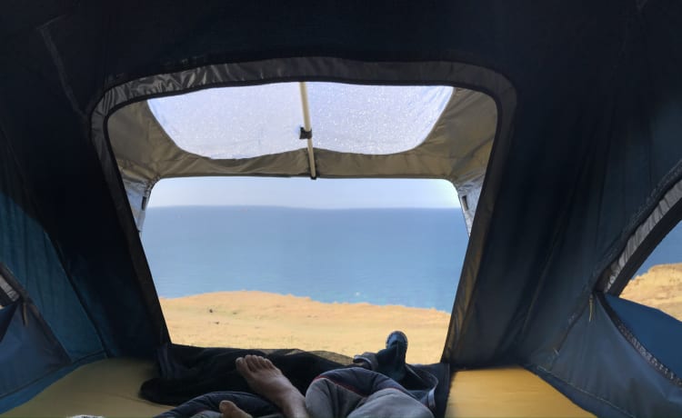Incrociatore da campeggio unico 4x4 con tenda sul tetto