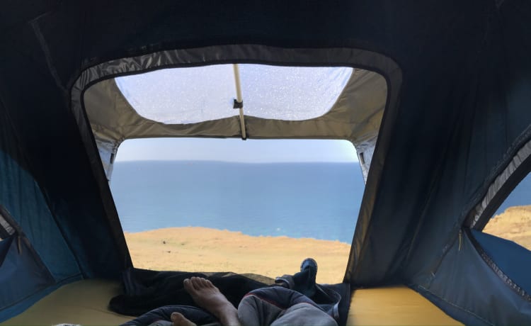 Croiseur de camping unique 4x4 avec tente de toit