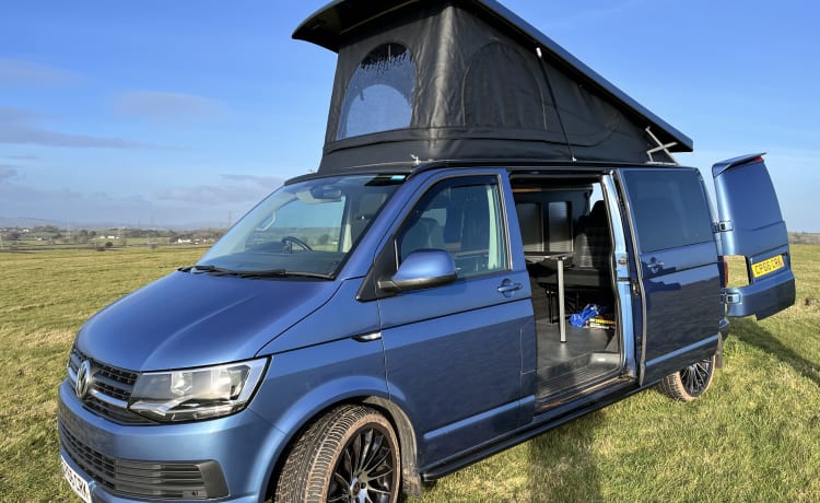 Charlie – Newly converted VW  automatic long wheelbase camper 