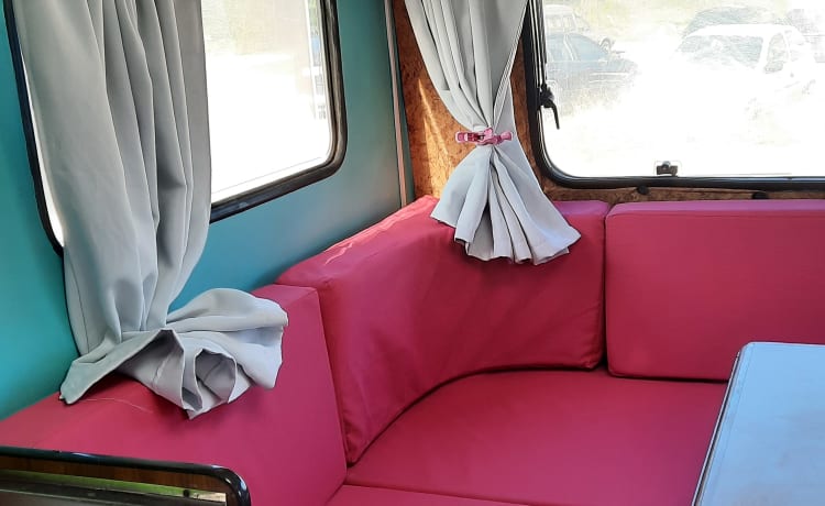 nice super cozy Hymer vintage camper