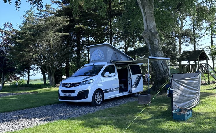 Blighty – Nieuwe Pop Top Campervan 4 Slaapplaatsen