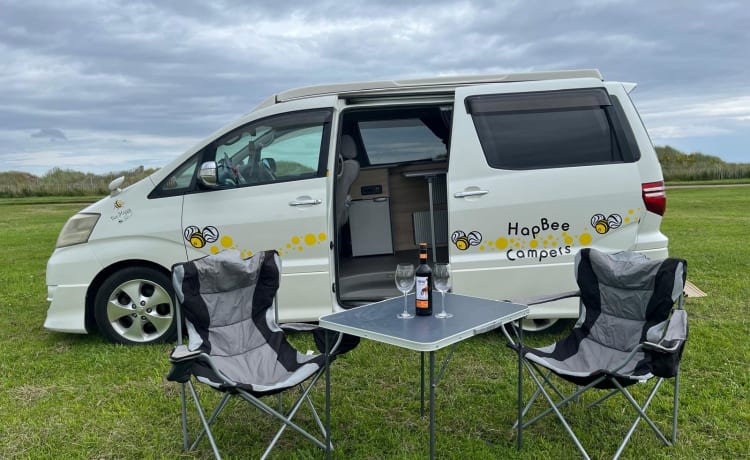 BeeHappy – 3-persoons Toyota campervan uit 2006