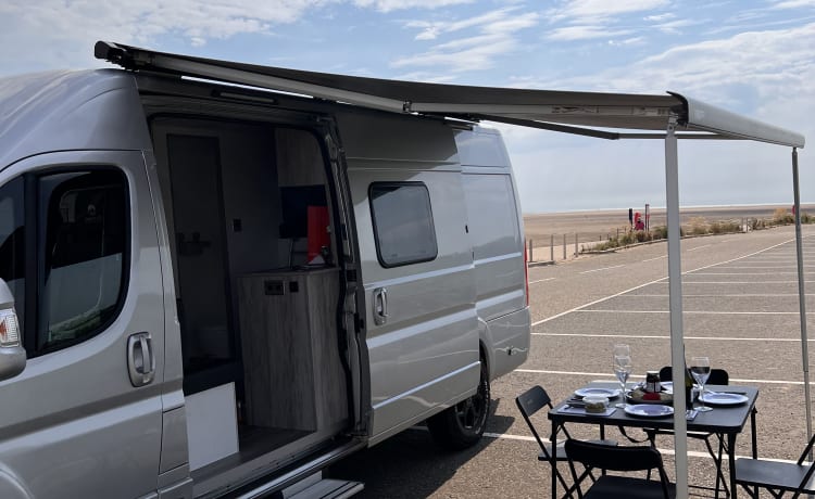 ebikemotorhome – Fiat-camper met 2-3 slaapplaatsen ophalen 11.00 uur inleveren 15.00 uur