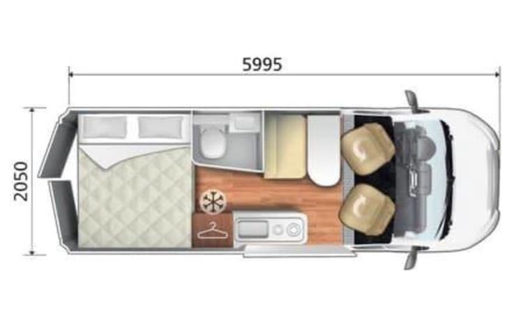 Skippy – Camper per autobus completo di lusso bello e robusto.