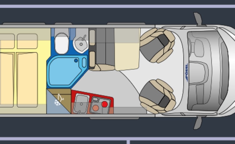 Oranje Boven – Pössl Camperbus 2 Win R Plus from 2019 with 163 HP and Euro6