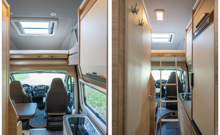 Easy rider family – Camper super compatto per 4 persone con 4 !! posti letto e distributore automatico