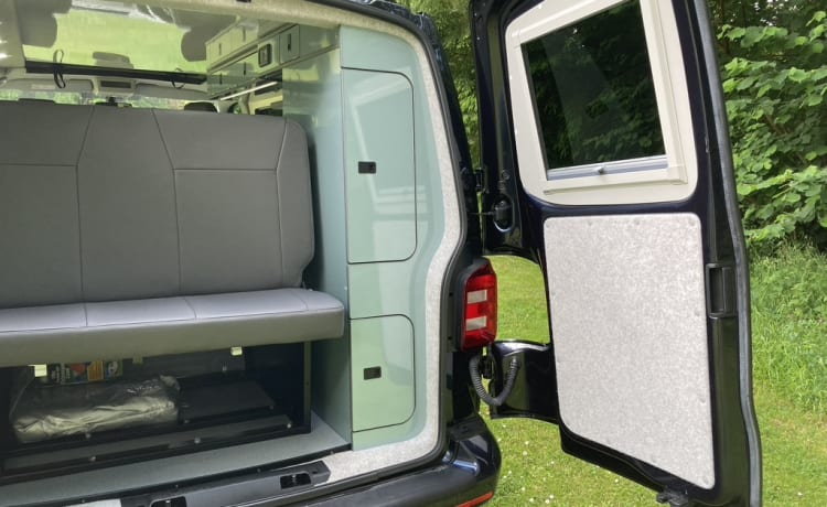 Ruthern –  VW T6  beautifully converted by Ecowagon.  Pitch available